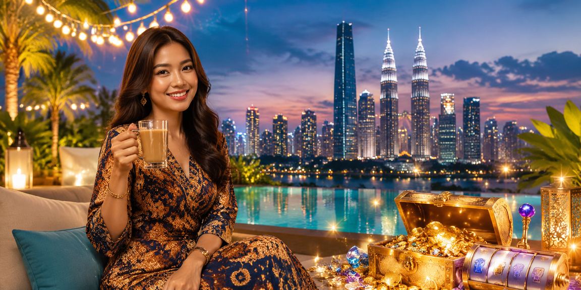Suasana permainan kasino bermotif batik Kuala Lumpur di platform ma63